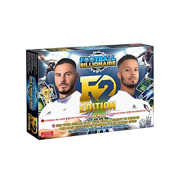 Le Jeu de société Football Billionaire F2 en édition limitée met en scène Les F2Freestylers Billy et Jeremy