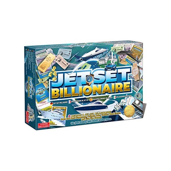 Le Jeu de société Jet Set Billionaire est Un Jeu Familial de Trading et de stratégie