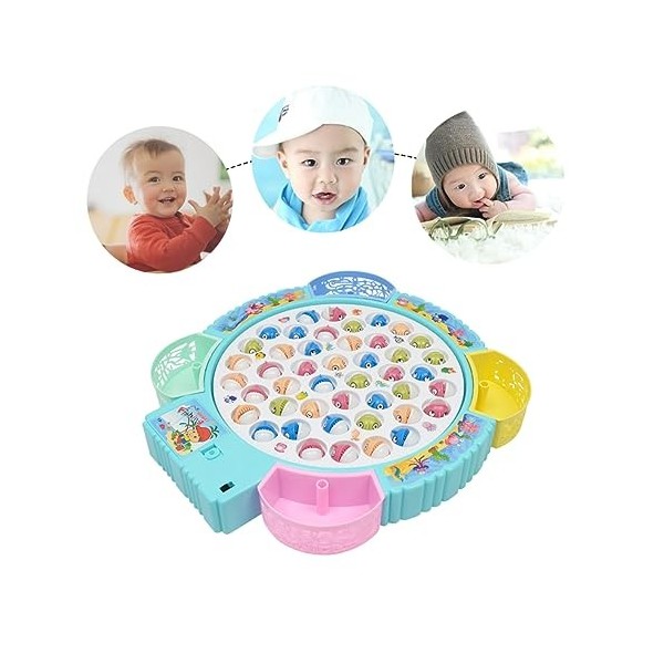 Jouet Enfant Jouets pour Enfants Jeu De Pêche Jouet De Pêche Électrique Ensemble De Jeu Faire Tourner