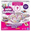 Spin Master 6063724 Surprise Mini Brands Supermarket Race Board Game 5-Piece Set with 2 Collectible Movers