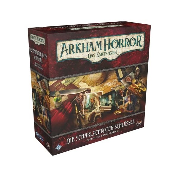 Fantasy Flight Games Asmodee Arkham Horror: LCG - Les clés écarlates | Extension denquêteur | Jeu dexperts | Jeu de Cartes 