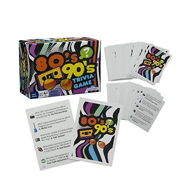 Outset Media 80s & 90s Trivia Game-