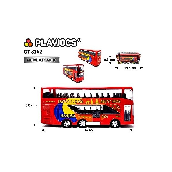 Autogrù PLAYJOCS GT-4803 In Metallo Con Parti In Plastica – Scala 1:24 Circa, Porte Anteriori Apribili, Giocattolo Per Bambini 3+ E Collezionisti, Confezione Regalo