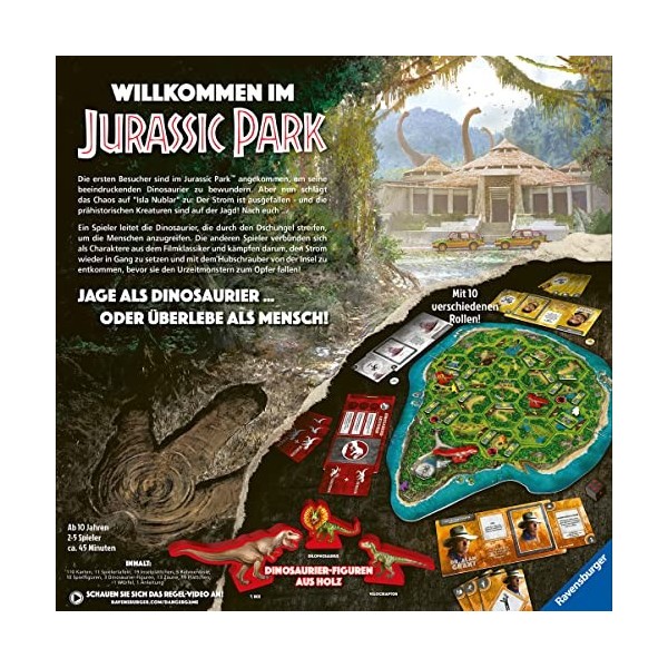 Jurassic Park Jeu de Plateau Danger! *Allemand*