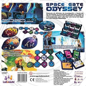 Ludonaute- Space Gate Odyssey Jeu de Societe, LUSGO01ML, Multicolore