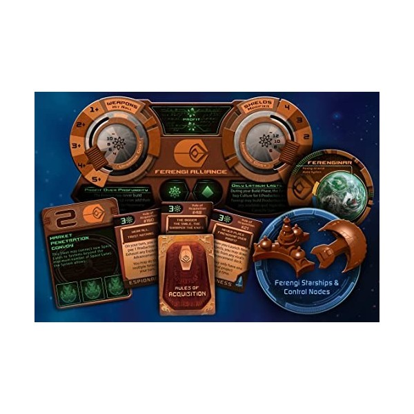 Gale Force Nine GF9ST003 Jeu de société dexpansion Star Trek Ascendancy Ferengi