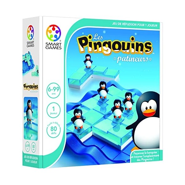 Smart Games - SG 155 FR - Jeu de Société - Les Pingouins Patineurs