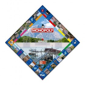 Winning Moves - Monopoly, I Borghi Plus Belli dItalie, Ed. Abruzzo & Molise