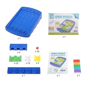 NOOLY Jeux de Plateau-Jouet Enfant Montessori, Jeux De Puzzles Logiques pour Garçons Et Filles De 3 Ans Et Plus LJPT-01