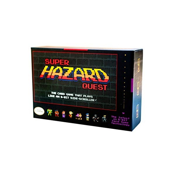 Super Hazard Quest - Le jeu de société joue comme un jeu vidéo rétro pixel
