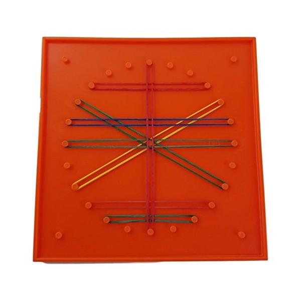 Double-Sided 7" Geoboard with Rubberbands