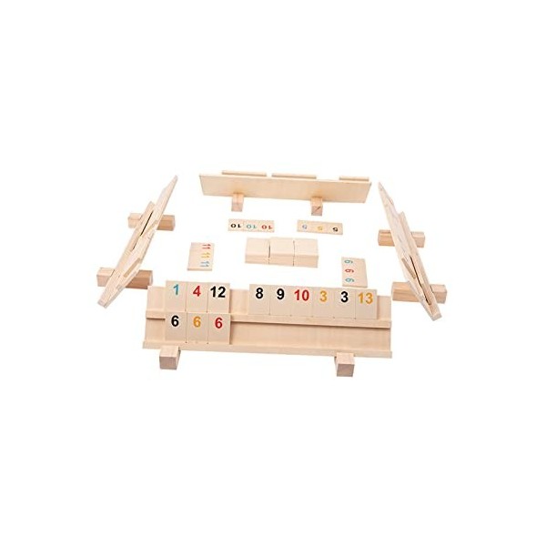 Colcolo Numéro Jeu de Cartes Apprentissage Jouet éducatif boîte en Bois Jeu de société fête Table en Bois Jeu de mathématique