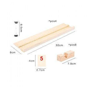 Colcolo Numéro Jeu de Cartes Apprentissage Jouet éducatif boîte en Bois Jeu de société fête Table en Bois Jeu de mathématique