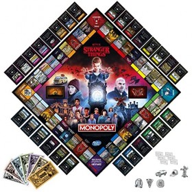 Hasbro Gaming Monopoly : Netflix Stranger Things Edition Jeu de société pour Adultes et Adolescents à partir de 14 Ans, Jeu p