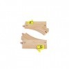 Hape Lot de 2 Rails mécaniques en Y en Bois