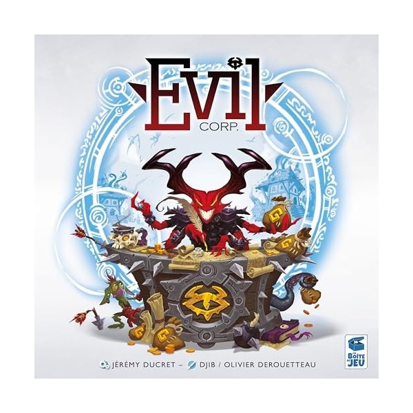 Evil Corp - LA Boite DE Jeu - Jeu de société daffrontement - Bag Building - à partir de 12 Ans