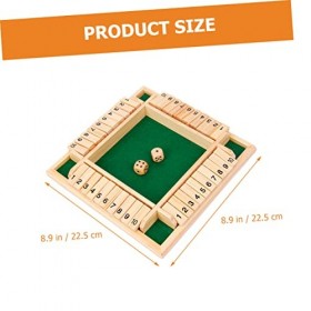 SAFIGLE 3 Ensembles DAccessoires De Boisson À Rabat Planche De Bois Bureau Bois Voyage Jeux De Fermeture pour Fermer La Boît