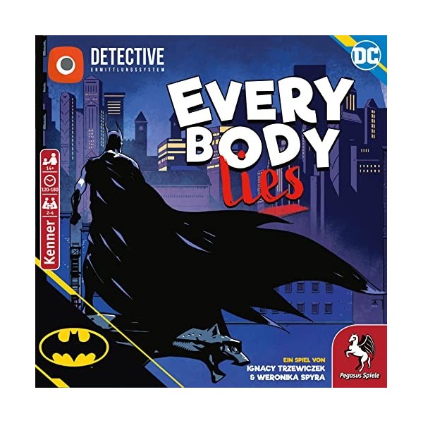 Pegasus 57518G - Batman - Everybody Lies, Brettspiel, für 2-4 Spieler, AB 14 Jahren DE-Ausgabe 