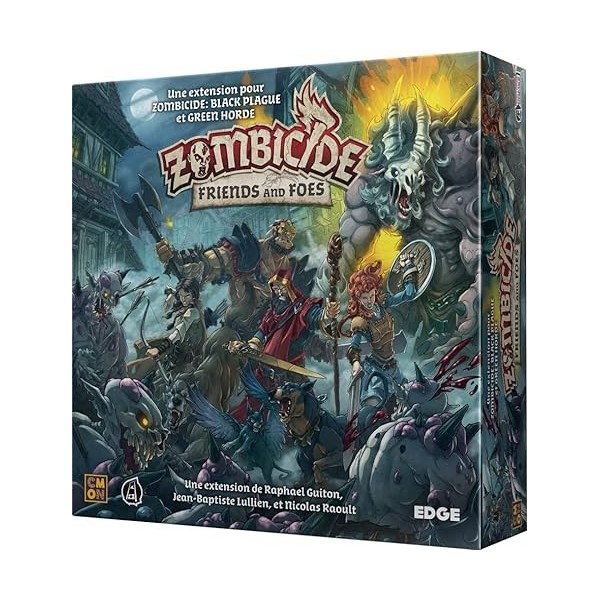 Cmon | Zombicide Black Plague : Friends and Foes | Jeu de société | Jeu de Figurines | A partir de 14 Ans | 1 à 6 Joueurs | 6