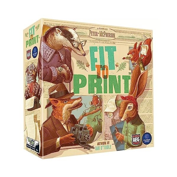 Alderac Entertainment - Fit to Print - Board Game - Base Game - for 1-6 Players - from Ages 10+ - English