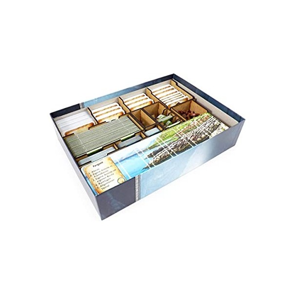 The Game Doctors Jeu de Plateau Organizer Compatible avec Nusfjord et lextension Plaice Deck