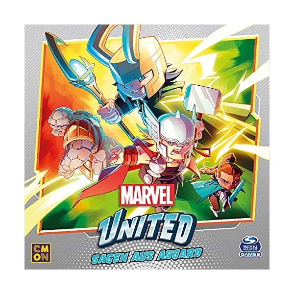 CMON | Marvel United – Sagen aus Asgard | Extension | Jeu de Famille | Jeu de société | 1-4 Joueurs | À partir de 10 Ans | 40