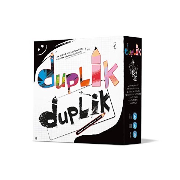 Asmodee - Duplik Big Box: Un jeu pour les dessinateurs qui ne savent pas dessiner, jeu de table, 3+ joueurs, 8+ ans, édition 