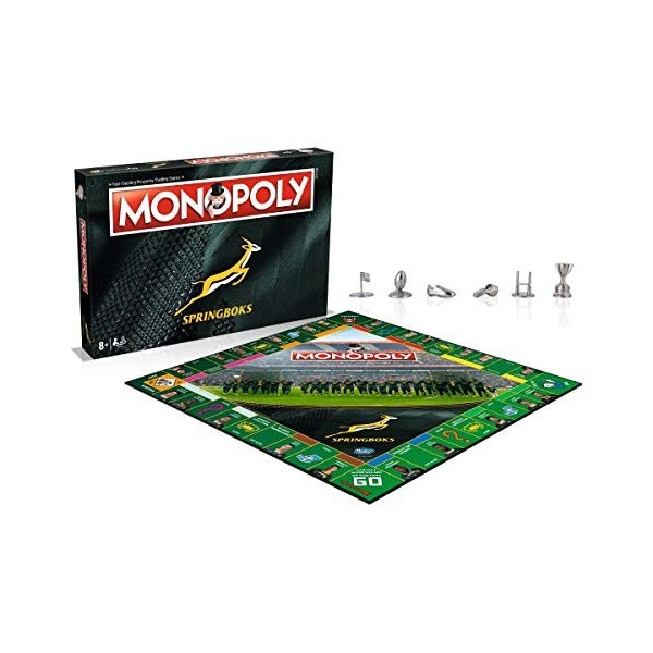 Winning Moves- Other License Monopoly Springboks, Une pièce, 035514