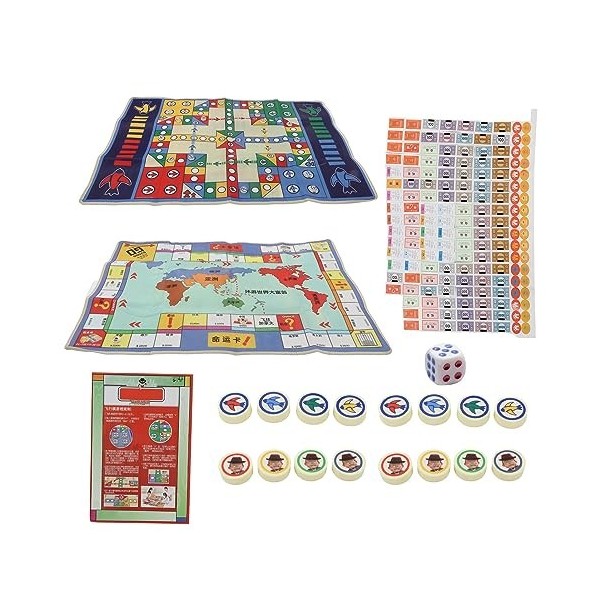 Tapis Déchecs Volant pour Enfants, Tapis de Sol pour bébé, Jeu de société, Fête en Famille, Motif Double Face, 70,9 X 47,2 P