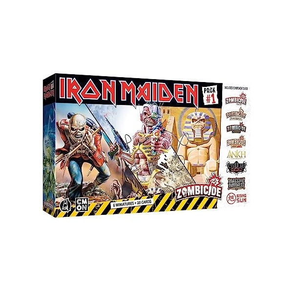 Zombicide Iron Maiden Character Pack 1 – Lot de figurines Iron Maiden compatibles avec Zombicide 2ème édition, à partir de 1