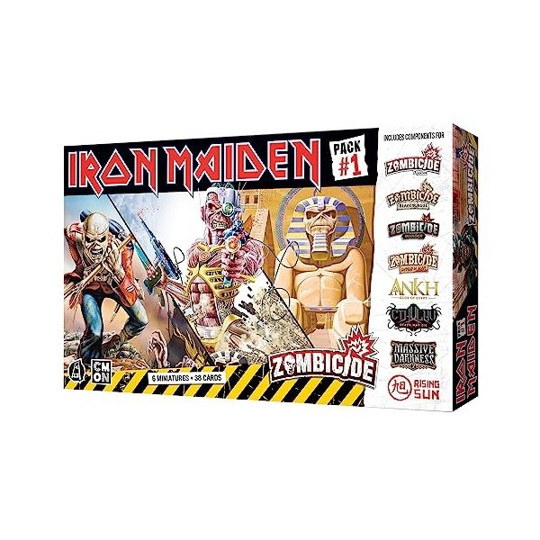 Zombicide Iron Maiden Character Pack 1 – Lot de figurines Iron Maiden compatibles avec Zombicide 2ème édition, à partir de 1