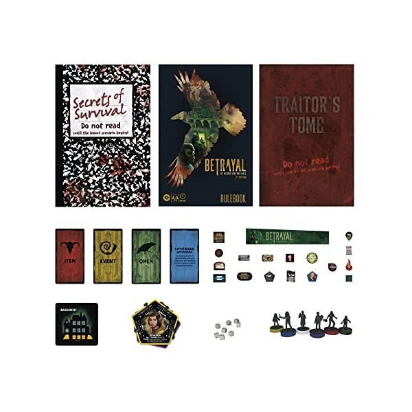 Hasbro Gaming- Avalon Betrayal at House on The Hill Jeu de société coopératif 3ème édition pour Enfants de 12 Ans et Plus pou