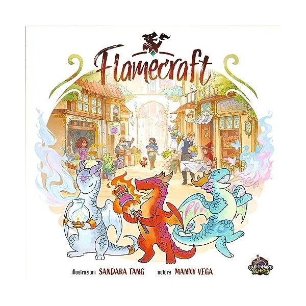 LUCKY DUCK GAMES - Flamecraft | Version italienne | Jeu de société | 10 ans et 1 à 5 joueurs | 60 minutes