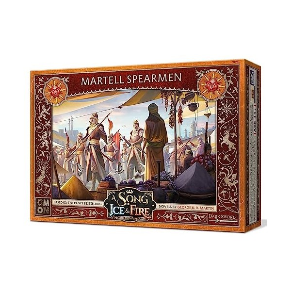 A Song of Ice and Fire Jeu de figurines Martell Spearmen Unit Box - Jeu de stratégie pour adolescents et adultes - À partir d