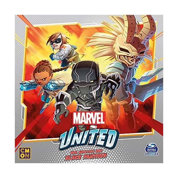 CMON | Marvel United – La montée de la Black Panther | Extension | Jeu Familial | Jeu de société | 1 à 4 Joueurs | À partir d