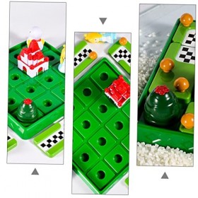 ibasenice 1 Ensemble De Jouets De Jeu De Société Jouets De Lapins Jouets en Bois Jouets Éducatifs pour Enfants Planche De Puz