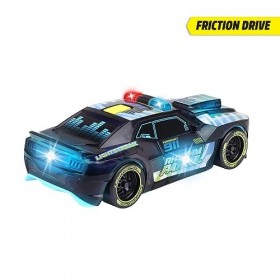 Dickie - Light Streak Rhythm Patrol - 20cm - Véhicule à Rétro-Friction - Fonctions Sonores et Lumineuses - Dès 3 Ans - 203763