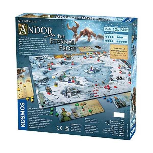 Thames & Kosmos Legends of Andor : Eternal Frost | Coopératif | Jeu fantastique | Kosmos | Jeu de stratégie | Storytelling | 