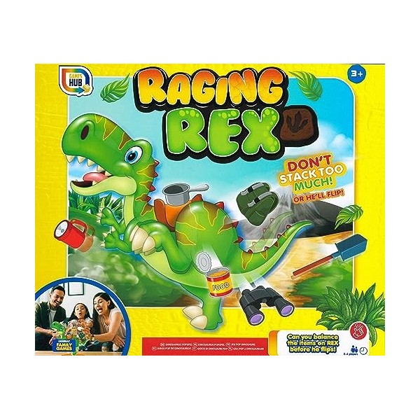 Quickdraw Raging Rex – Le jeu déquilibrage ultime pour enfants | 2 à 4 joueurs | À partir de 3 ans
