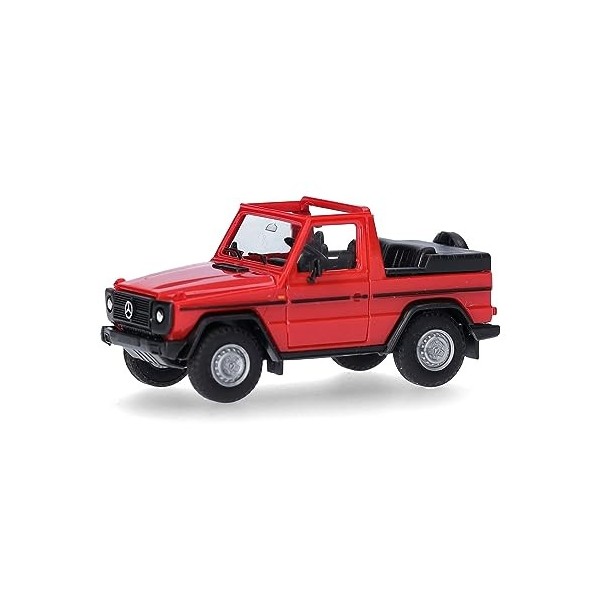 herpa Maquette Voiture Mercedes-Benz G Cabrio, echelle 1/87, Model Allemand, pièce de Collection, Figurine Plastique, 420860-