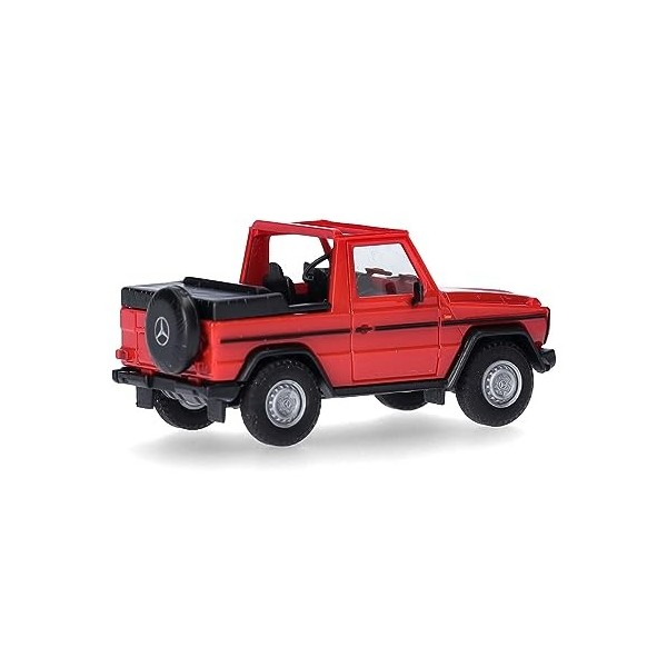 herpa Maquette Voiture Mercedes-Benz G Cabrio, echelle 1/87, Model Allemand, pièce de Collection, Figurine Plastique, 420860-