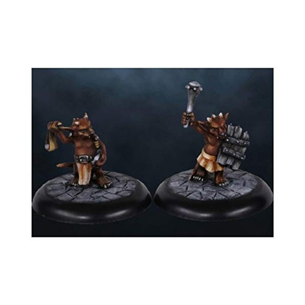 Faucheuse Miniature Dungeon Dwellers Kobolds 2 07009 en métal Non Peint