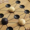 Les ÉCHECS MALGACHE - FANORONA jeu de société familial de stratégie en bois massif aux normes CE pour 2 joueurs à partir de 6