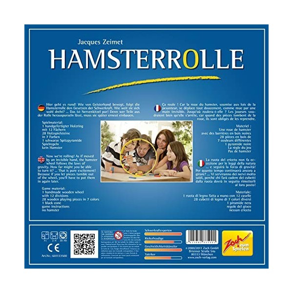 Zoch 601133500 Jeu dAdresse - Hamster Rolle
