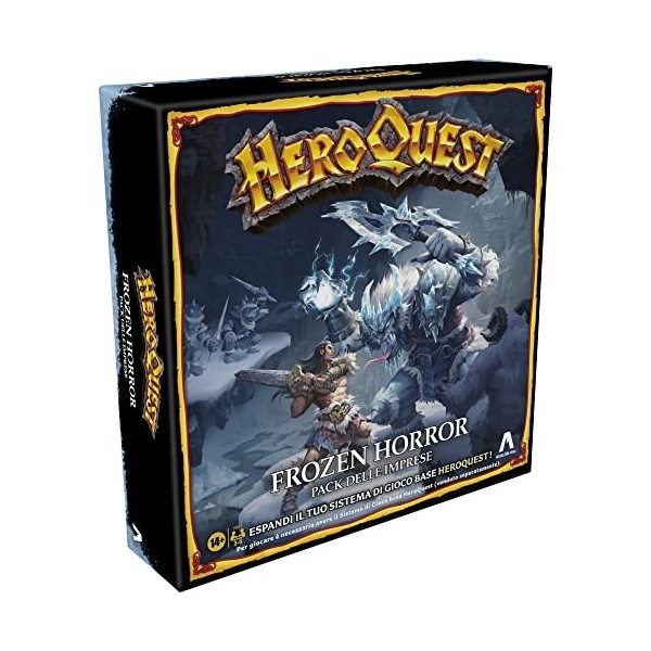 Avalon Hill, HeroQuest Frozen Horreur, Pack Entreprise, Jeu dAventure Fantasy Style Dungeon Crawler, pour Jouer Vous devez A