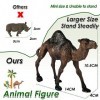 BUYGER 58 Pièces Figurine Animaux de la Jungle Jouet avec Tapis de Jeu, Grande Taille de Animaux Sauvages Cadeau Educatif pou