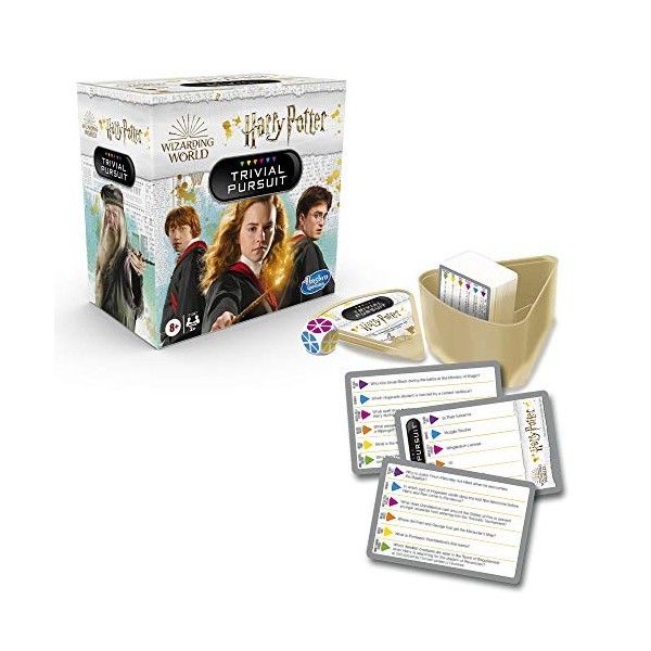 Hasbro Trivial Pursuit : Wizarding World Harry Potter Edition Jeu de questionnaire compact, excellent jeu de fête dHalloween