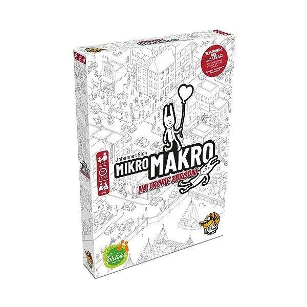 Lucky Duck Games - MikroMakro | Version polonaise | Jeu De Société Détective | 12+ | 1-4 Joueurs | 15-45 minutes