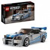 LEGO 76917 Speed Champions Nissan Skyline GT-R R34 2 Fast 2 Furious, Kit de Construction, Maquette de Voiture de Course, av