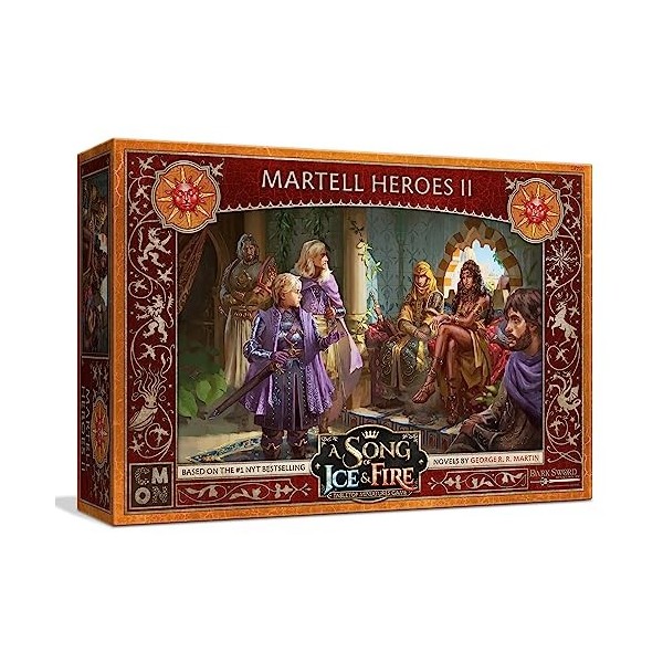 A Song of Ice and Fire Jeu de figurines Martell Heroes Set 2 - Jeu de stratégie pour adolescents et adultes - À partir de 14 